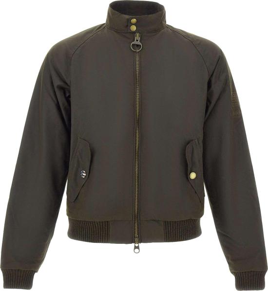 26FW 바버 인터내셔널 스티브 맥퀸 머천트 왁스 봄버 재킷 MWX0465MWXOL71 DONKERGREEN