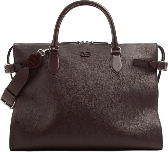 26FW 발렌티노 가라바니 토트백 VALENTINO9Y2B0T66GYM3AKANTIBESLARGEDOUBLEHANDLEWEEKENDBAGDARKBROWN