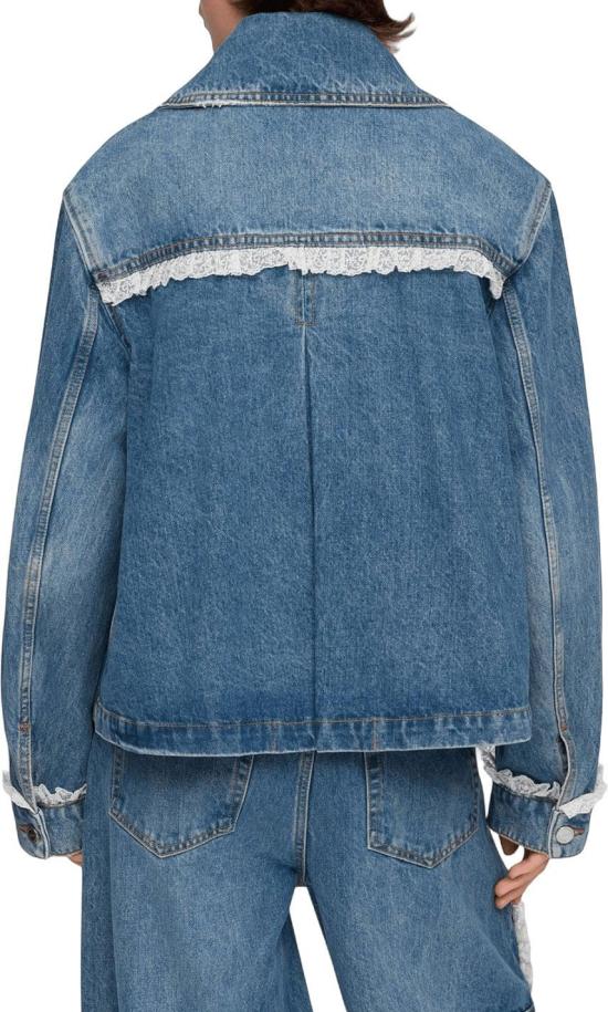 26FW 가니 데님 자켓 GANNIA1010200569RIGIDDENIMLACEJACKETDENIMJACKETSBLUE - GANNI