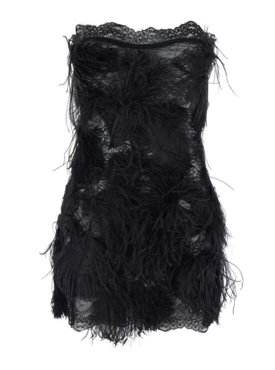 26FW 디 아티코 숏 원피스 261WCA00520EMB035RA100 Black