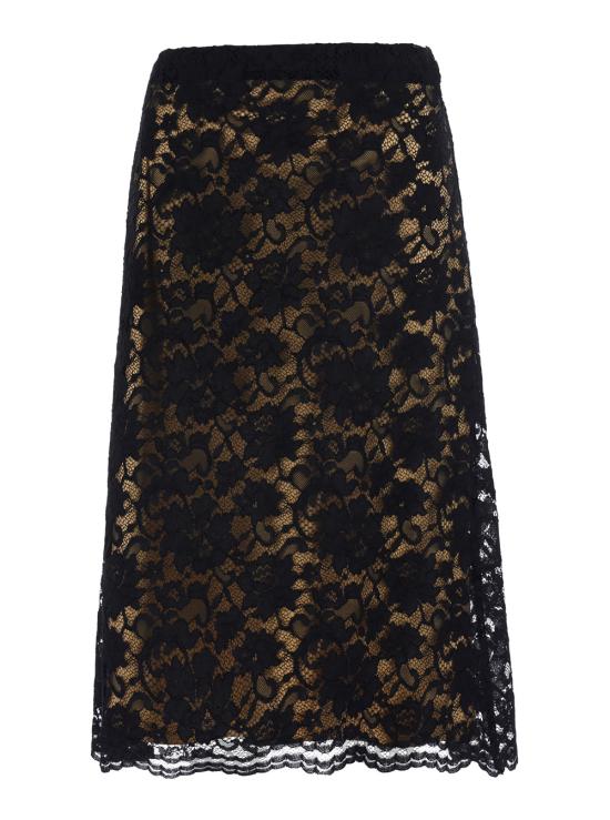 26FW 르플레인 미디 스커트 2360B4434051 Black