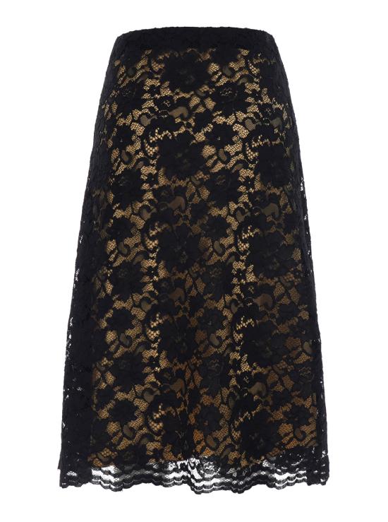 26FW 르플레인 미디 스커트 2360B4434051 Black - LEPLAIN