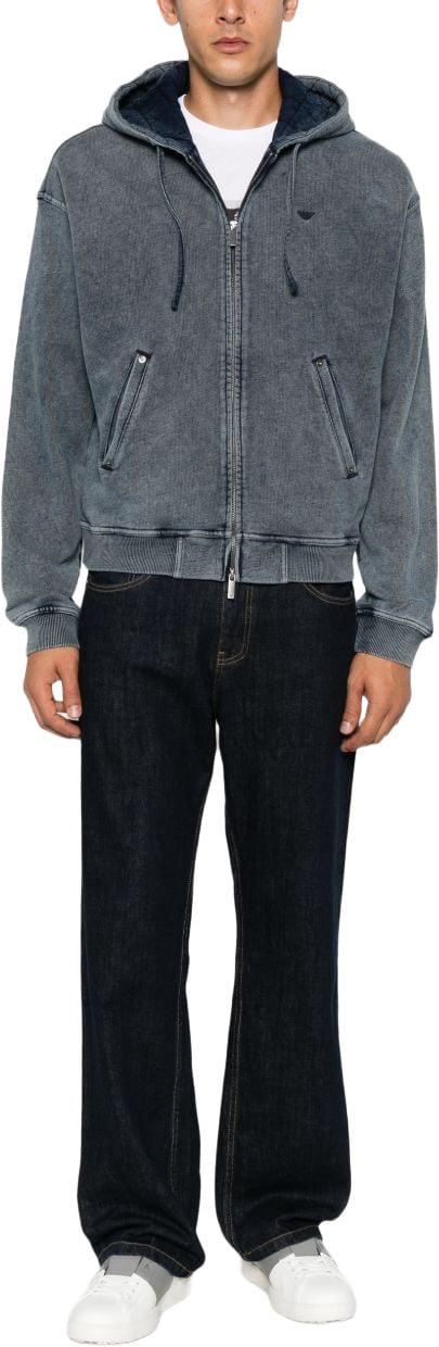 26FW 엠포리오 아르마니 후드 티셔츠 EM006409AF27349UB109 BLUE - EMPORIO ARMANI
