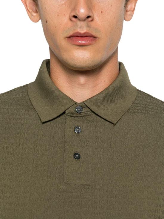 26FW 엠포리오 아르마니 폴로 티셔츠 EM004595AF10762F7198 DONKERGREEN - EMPORIO ARMANI