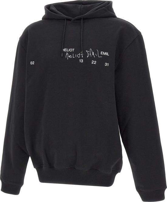 25FW 엘리엇에밀 후드 티셔츠 M08081BLK01 BLACK