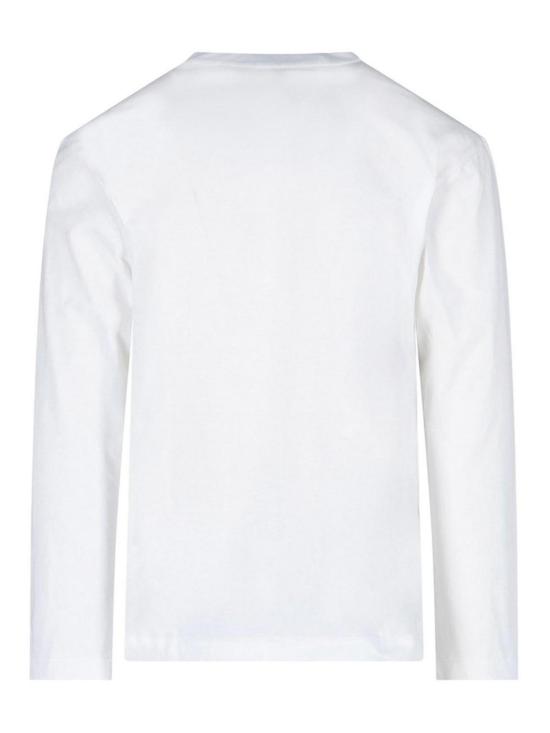 26FW 꼼데가르송 플레이 꼼데가르송 롱슬리브 티셔츠 AXT1180512 WHITE - COMME DES GARCONS