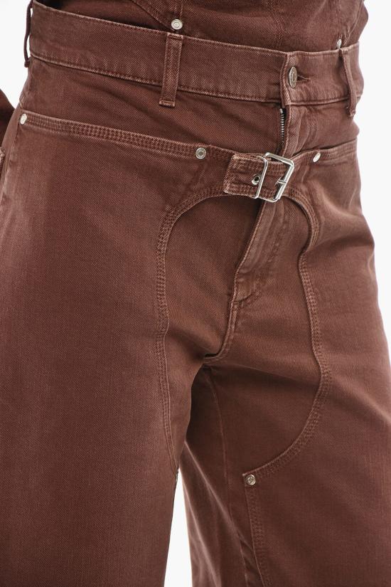  스텔라 맥카트니 스트레이트 팬츠 6D00743SPH037745 Brown - STELLA MCCARTNEY
