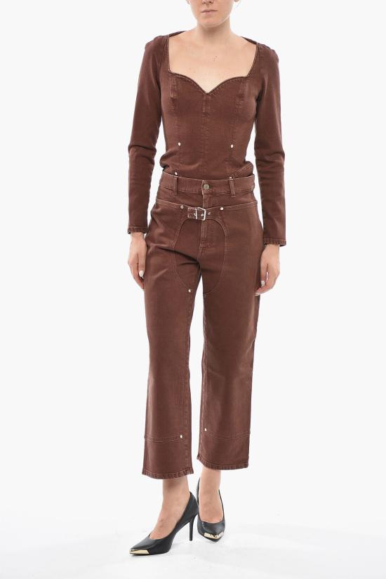  스텔라 맥카트니 스트레이트 팬츠 6D00743SPH037745 Brown - STELLA MCCARTNEY