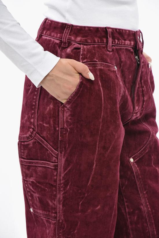  스텔라 맥카트니 스트레이트 팬츠 6D00813SPH055000 Burgundy - STELLA MCCARTNEY