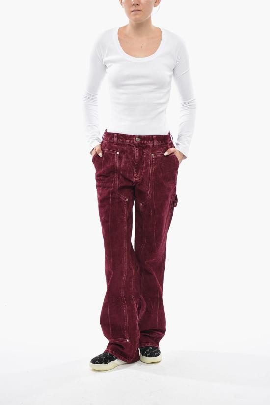  스텔라 맥카트니 스트레이트 팬츠 6D00813SPH055000 Burgundy - STELLA MCCARTNEY