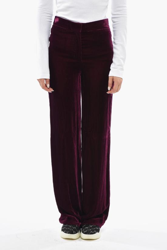  스텔라 맥카트니 스트레이트 팬츠 640041SJB245201 Burgundy