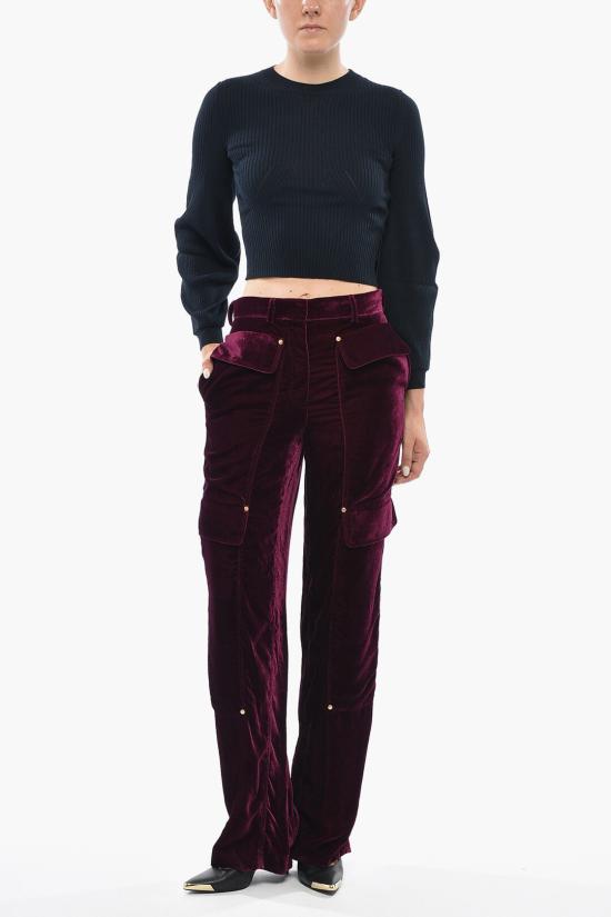  스텔라 맥카트니 트레이닝/조거 팬츠 640042SJB245201 Burgundy - STELLA MCCARTNEY