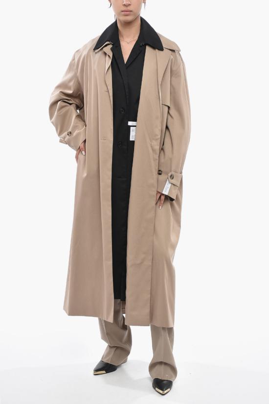  록 트렌치 코트 R8CA237 VM 37BEIGEBLACK - ROKH