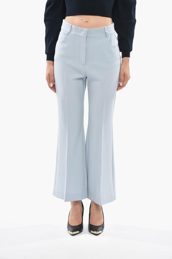  스텔라 맥카트니 스트레이트 팬츠 6400093AU7014903 Light blue