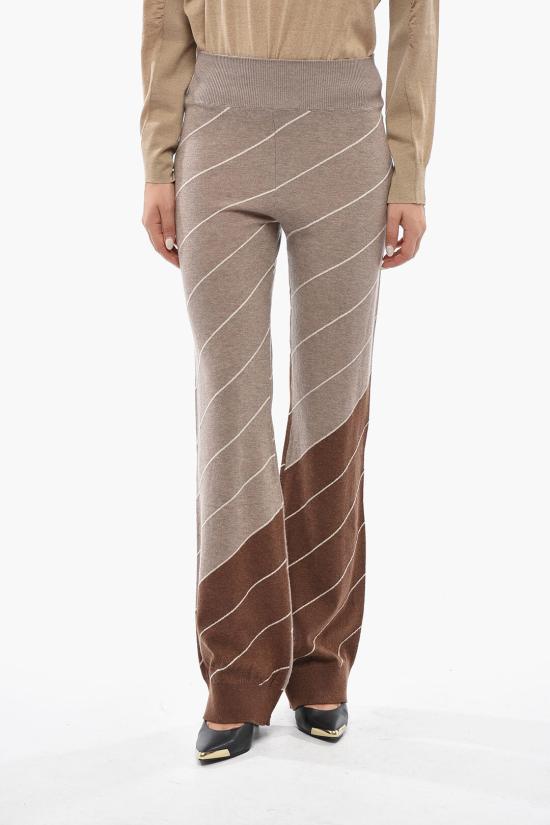  스텔라 맥카트니 스트레이트 팬츠 6K02463S23588491 Beige Marrone