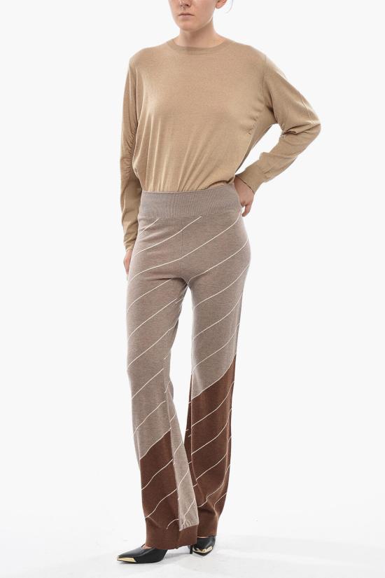  스텔라 맥카트니 스트레이트 팬츠 6K02463S23588491 Beige Marrone - STELLA MCCARTNEY