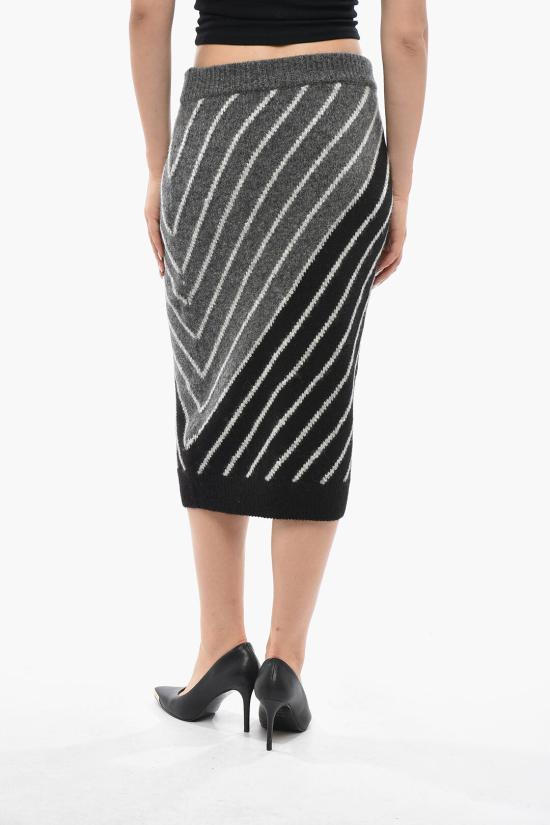  스텔라 맥카트니 미디 스커트 6K02483S23538491 Nero Grigio - STELLA MCCARTNEY