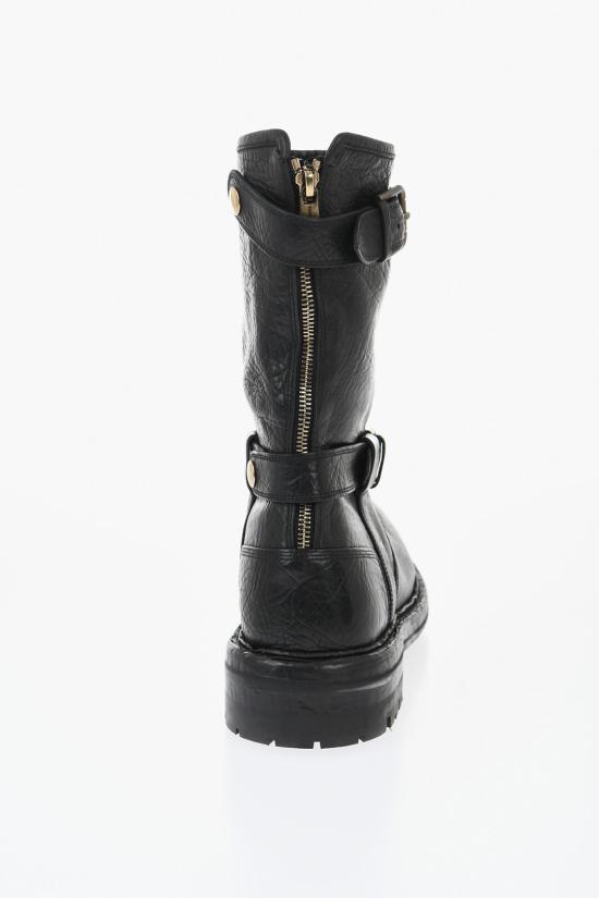  돌체앤가바나 레더 바이커 부츠 A70032 AW352 80999 Black - DOLCE & GABBANA