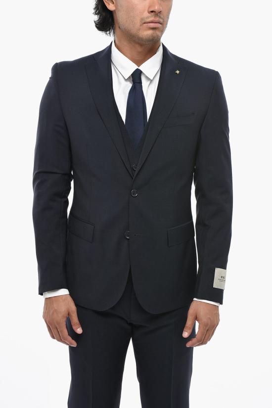  꼬르넬리아니 수트 세트 278R29 2764135 001 Blue - CORNELIANI