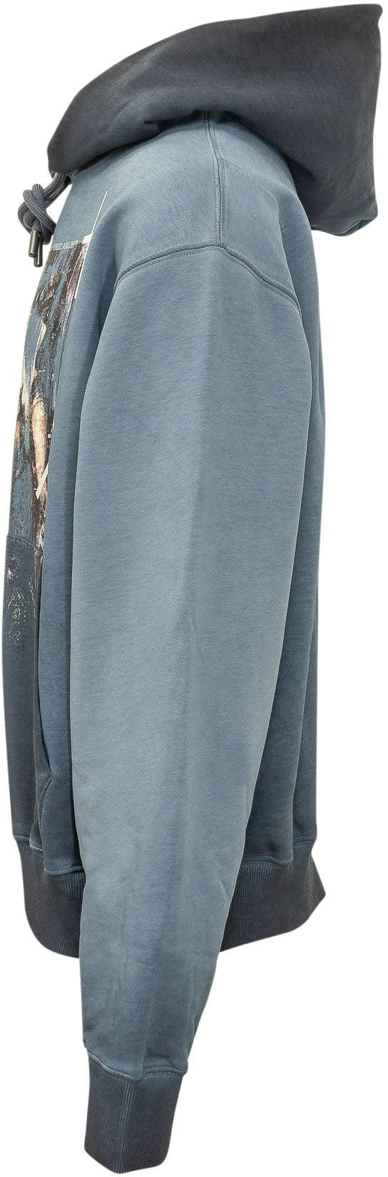26FW 오프화이트 후드 티셔츠 44MBB12NF26F00A411 BLUE - OFF WHITE