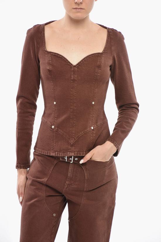  스텔라 맥카트니 탑 6D00853SPH037745 Brown