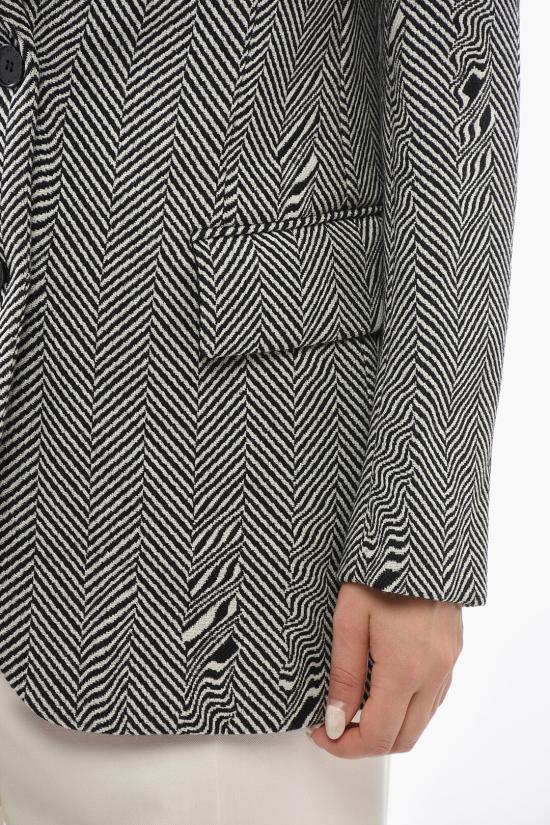  스텔라 맥카트니 자켓 6500093AU704 Black White - STELLA MCCARTNEY