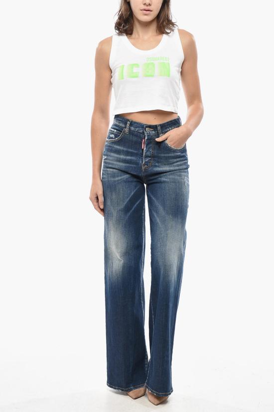  디스퀘어드2 데님 팬츠 S75LB0884 S30789 470 Blue - DSQUARED2