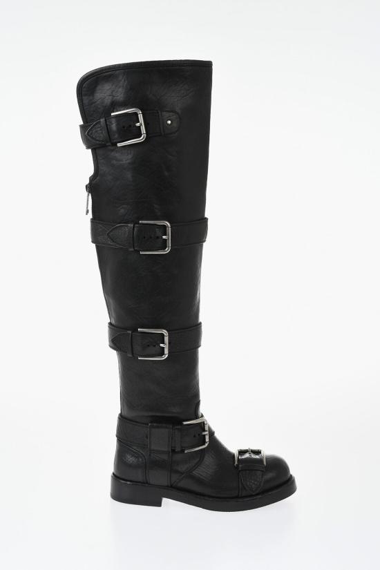  돌체앤가바나 부츠 CU1239 AW352 80999 Black - DOLCE & GABBANA