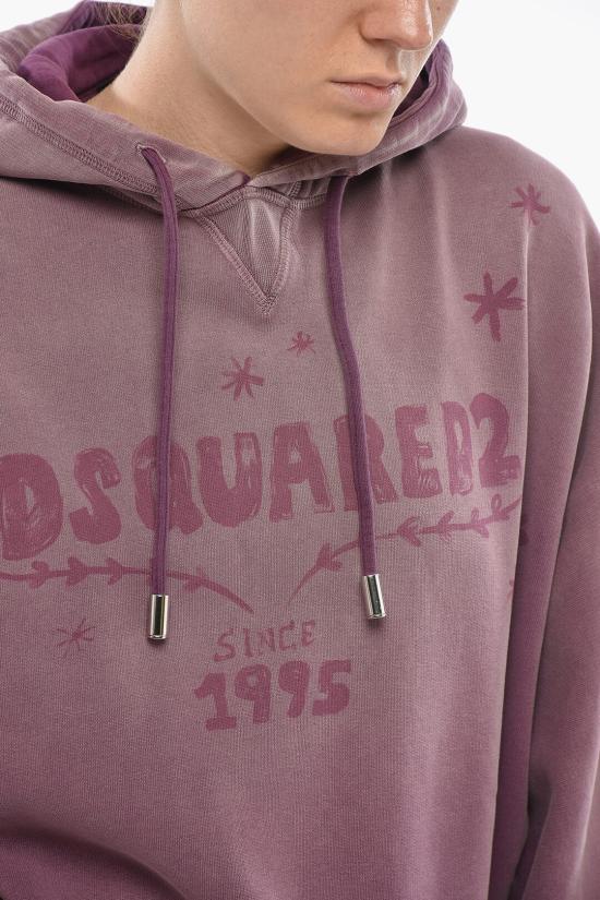  디스퀘어드2 후드 티셔츠 S75GU0598 S25030 358 Violet - DSQUARED2