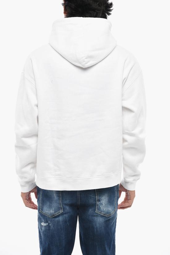  디스퀘어드2 후드 티셔츠 S74GU0898 S25516 100 White - DSQUARED2