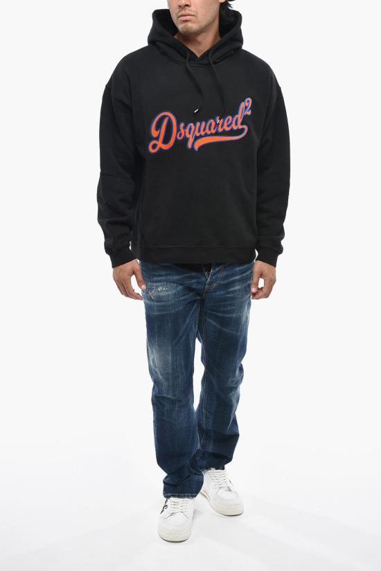  디스퀘어드2 후드 티셔츠 S74GU0898 S25516 900 Black - DSQUARED2