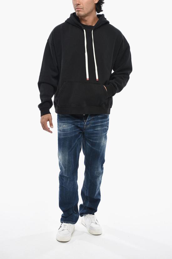  디스퀘어드2 후드 티셔츠 S74GU0873 S25030 900 Black - DSQUARED2