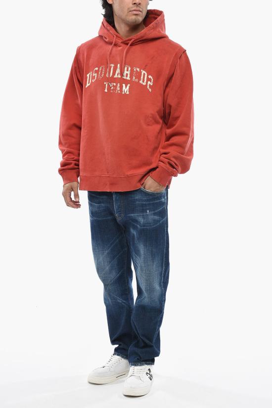  디스퀘어드2 후드 티셔츠 S71GU0748 S25030 310W Red - DSQUARED2