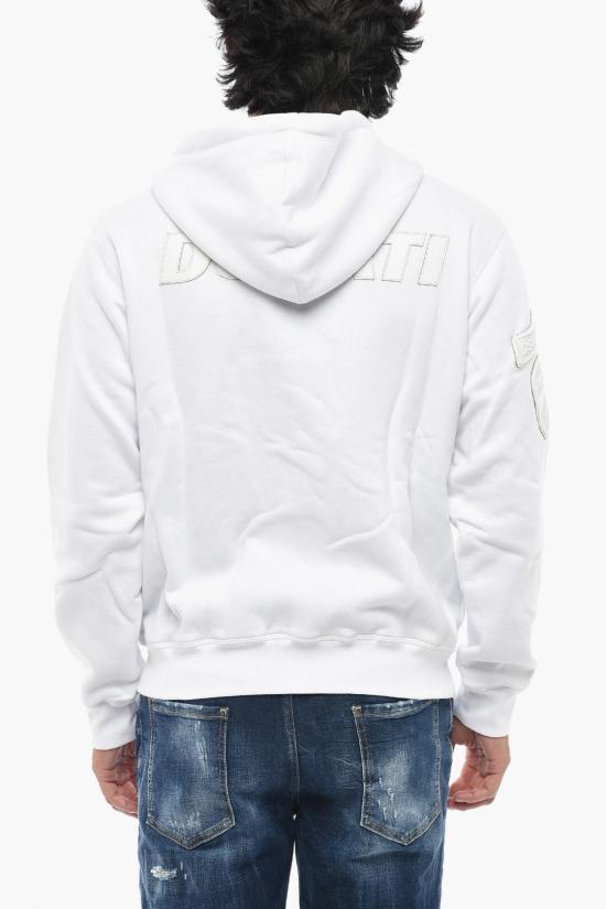  디스퀘어드2 후드 티셔츠 S71HG0153 S25516 100 White - DSQUARED2