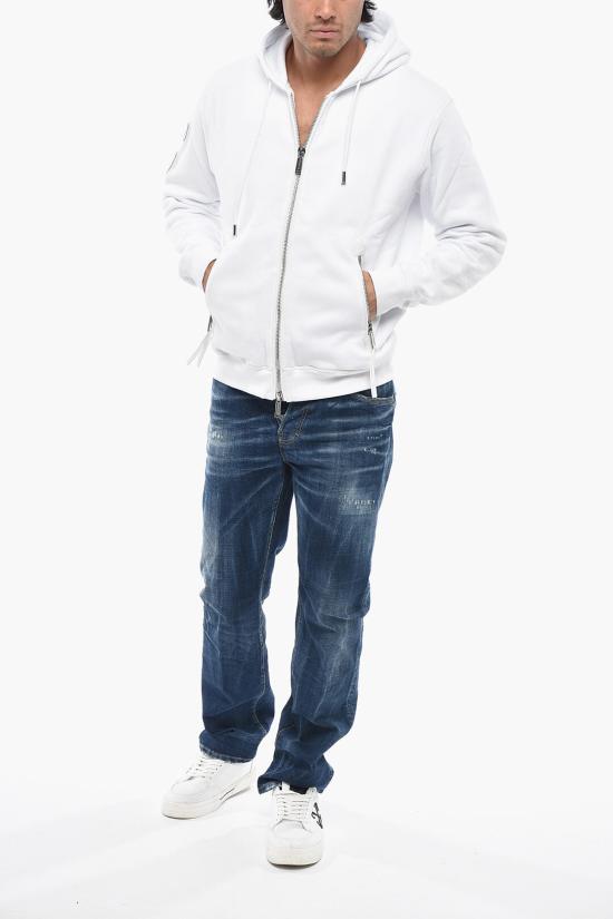  디스퀘어드2 후드 티셔츠 S71HG0153 S25516 100 White - DSQUARED2