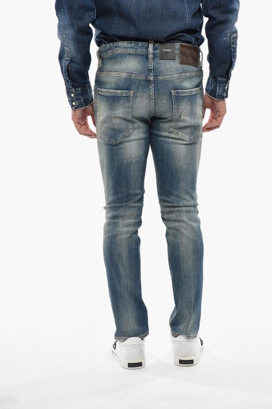  디스퀘어드2 미디엄 샌디 워시 스케이터 진 S71LB1656 S30872 470 Blue - DSQUARED2