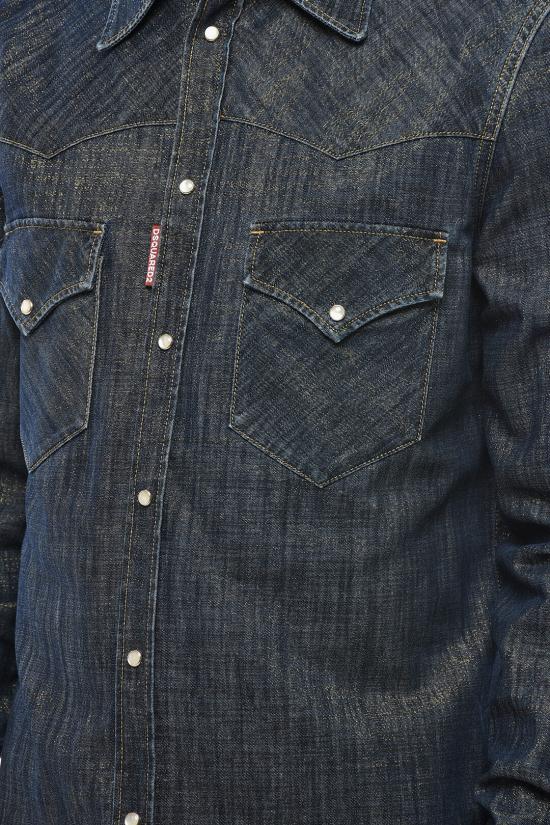  디스퀘어드2 긴팔 셔츠 S71DM0793 D30021 470 Blue - DSQUARED2