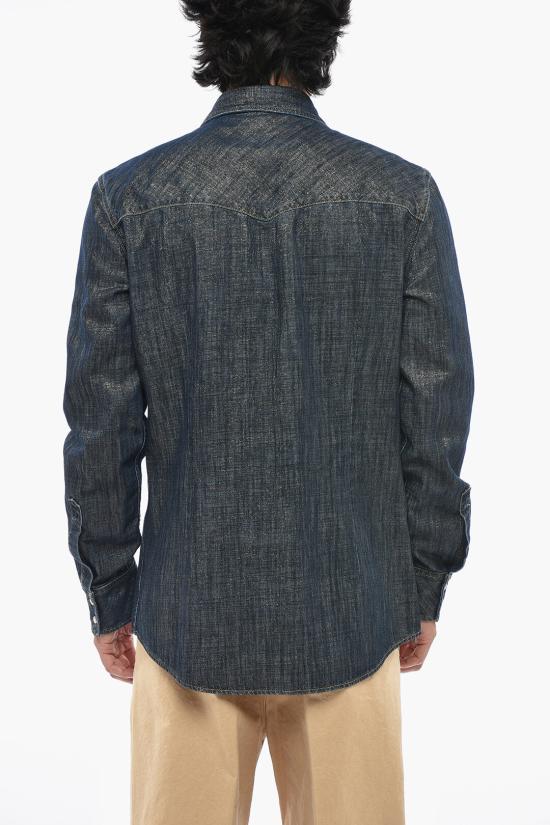  디스퀘어드2 긴팔 셔츠 S71DM0793 D30021 470 Blue - DSQUARED2