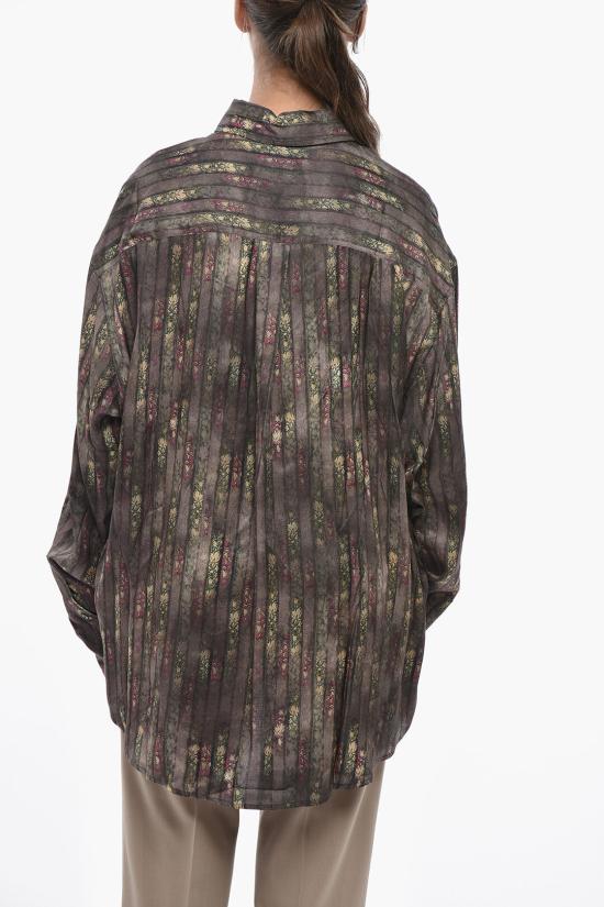 와이프로젝트 셔츠 201SI015 F539 FADED FLORAL STRIPE Brown - Y PROJECT