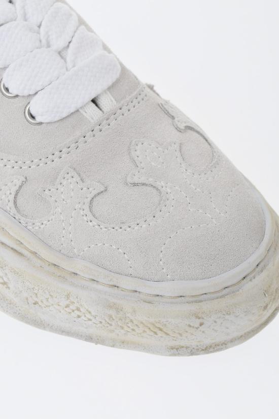  메종 미하라 야스히로 베이커 OG솔 웨스턴 디테일 스웨이드 로우탑 스니커즈 A15FW734WHITE Beige - MAISON MIHARA YASUHIRO