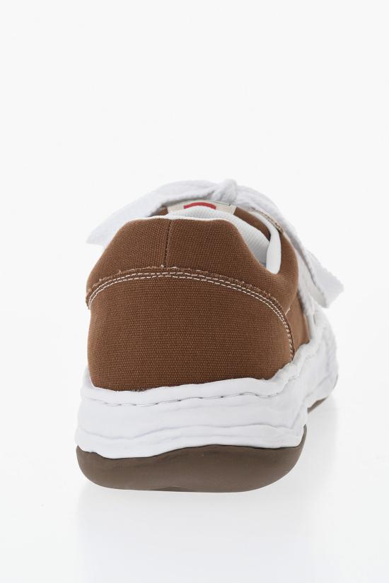  메종 미하라 야스히로 올리버 OG 솔 캔버스 로우탑 스니커즈 A15FW704BROWN - MAISON MIHARA YASUHIRO