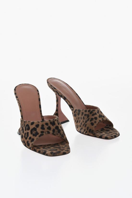  아미나 무아디 뮬/슬리퍼 LUPITASLIPPERLEOPARD Brown