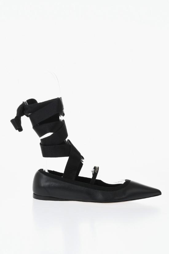  살바토레 페라가모 플랫 슈즈 CARICE NAPPA SCAM 782673 Black - SALVATORE FERRAGAMO