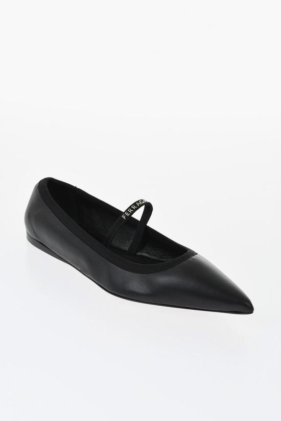  살바토레 페라가모 플랫 슈즈 CARICE NAPPA SCAM 782673 Black - SALVATORE FERRAGAMO