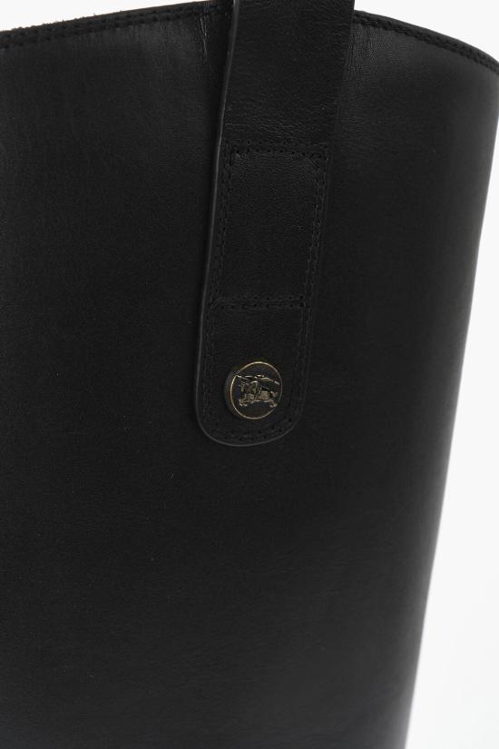  버버리 레더 카발리에 부츠 8114385 171354 A1189 Black - BURBERRY