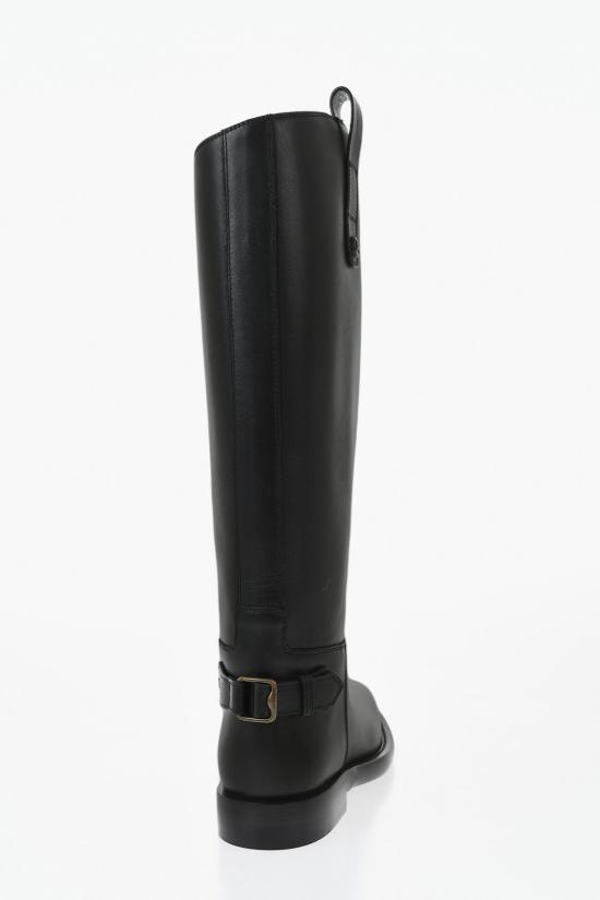  버버리 레더 카발리에 부츠 8114385 171354 A1189 Black - BURBERRY