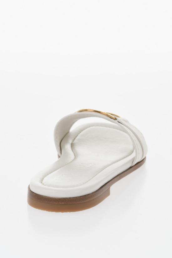  몽클레어 벨 카프 레더 로고 링 샌들 4C00160 M4097 032 29 White - MONCLER