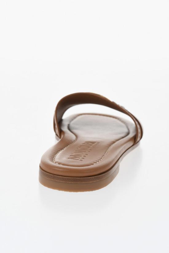  몽클레어 벨 카프 레더 로고 링 샌들 4C00160 M4097 24Y 29 Brown - MONCLER