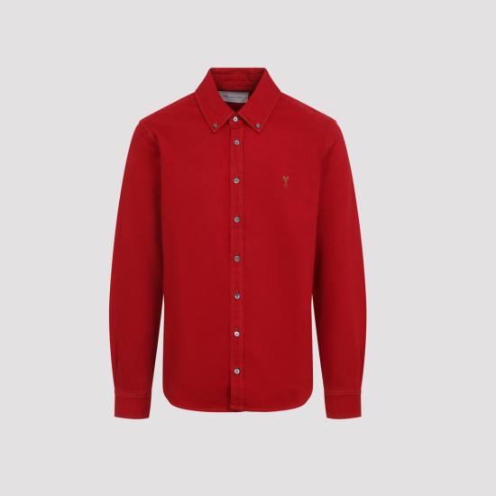 26FW 아미 데님 셔츠 USH786 DE0133 A186 RUBY RED - AMI