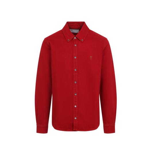 26FW 아미 데님 셔츠 USH786 DE0133 A186 RUBY RED - AMI